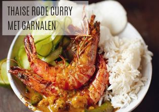 recepten HC -Thaise rode curry met garnalen